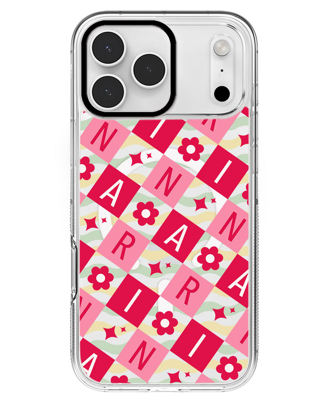iPhone Rearguard MagSwap - CUSTOM MONOGRAM 3.0 Flower Grid 1.0