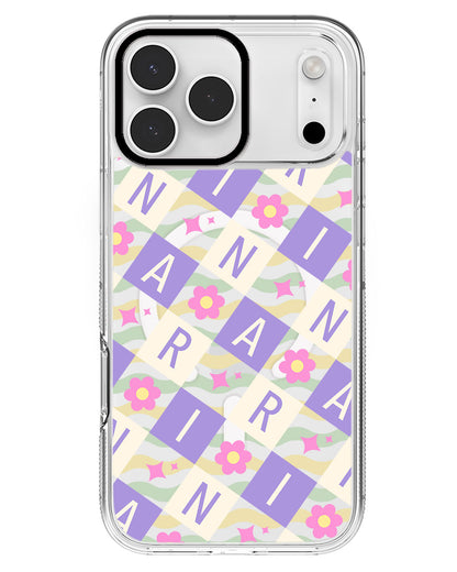 iPhone Rearguard MagSwap - CUSTOM MONOGRAM 3.0 Flower Grid 3.0