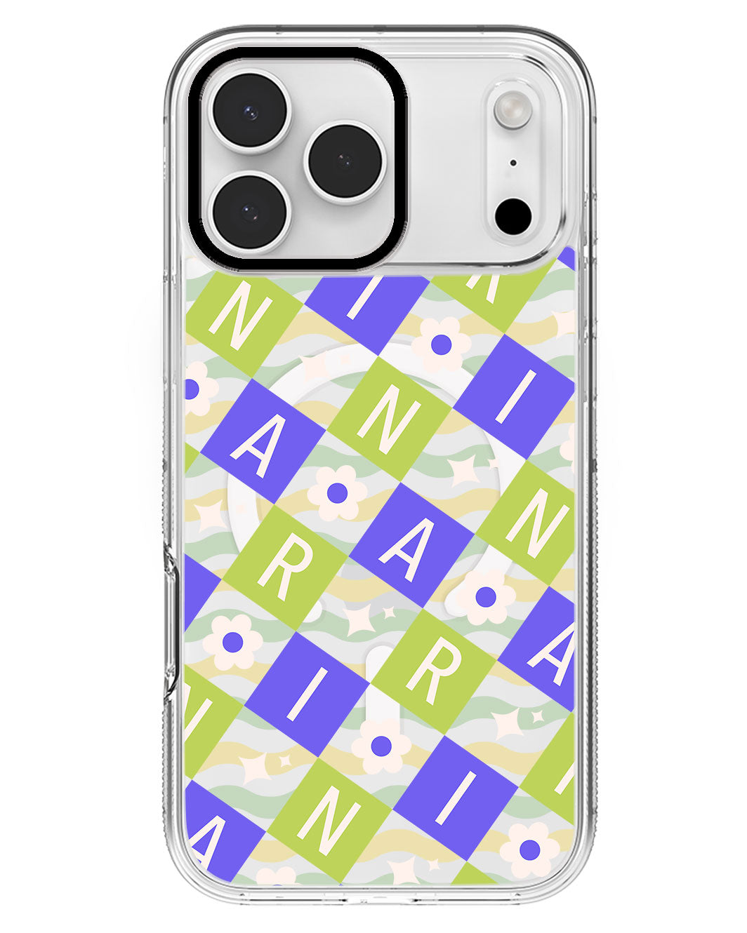 iPhone Rearguard MagSwap - CUSTOM MONOGRAM 3.0 Flower Grid 5.0