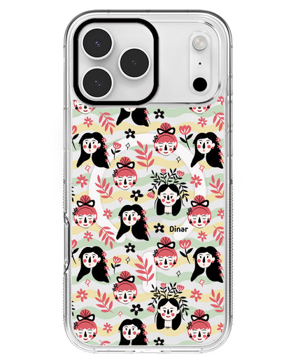 iPhone Rearguard MagSwap - Flowery Faces