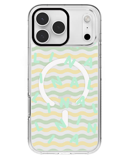 iPhone Rearguard MagSwap - CUSTOM MONOGRAM 2.0 Tosca
