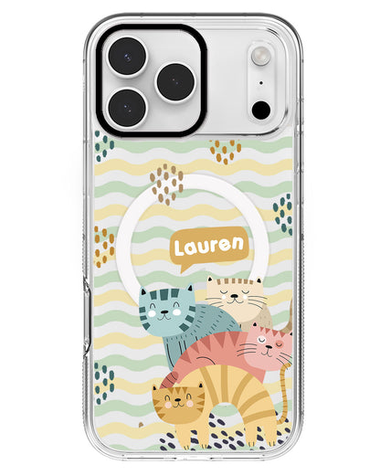 iPhone Rearguard MagSwap - Rainbow Meow 2.0