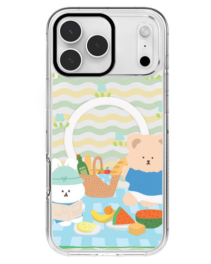iPhone Rearguard MagSwap - Picnic Bear Blue