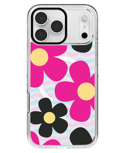 iPhone Rearguard MagSwap - Daisy Hot Pink