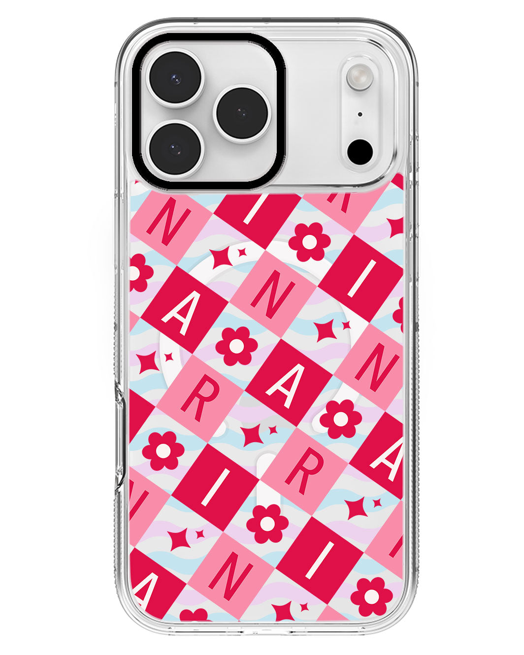 iPhone Rearguard MagSwap - CUSTOM MONOGRAM 3.0 Flower Grid 1.0