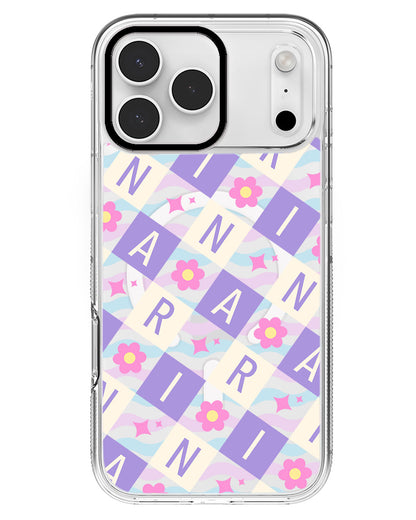 iPhone Rearguard MagSwap - CUSTOM MONOGRAM 3.0 Flower Grid 3.0