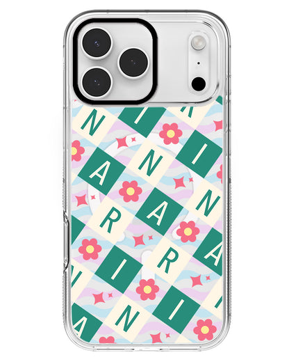 iPhone Rearguard MagSwap - CUSTOM MONOGRAM 3.0 Flower Grid 4.0