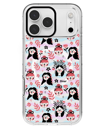 iPhone Rearguard MagSwap - Flowery Faces