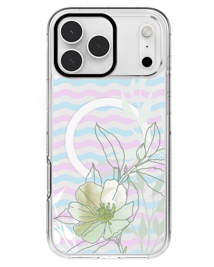 iPhone Rearguard MagSwap - Greenmint Lily