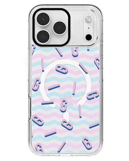 iPhone Rearguard MagSwap - CUSTOM MONOGRAM 1.0 Cotton Candy