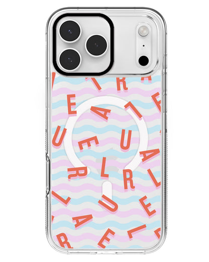 iPhone Rearguard MagSwap - CUSTOM MONOGRAM 1.0 Coral