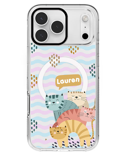 iPhone Rearguard MagSwap - Rainbow Meow 2.0