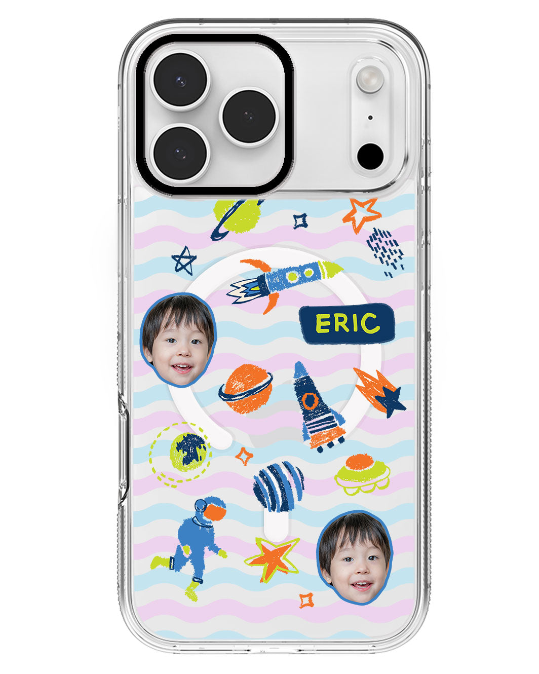 iPhone Rearguard MagSwap - Face Grid Galaxy