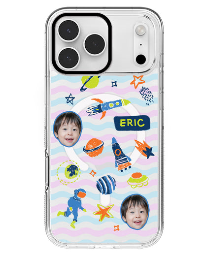 iPhone Rearguard MagSwap - Face Grid Galaxy