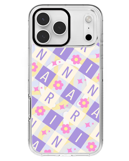 iPhone Rearguard MagSwap - CUSTOM MONOGRAM 3.0 Flower Grid 3.0