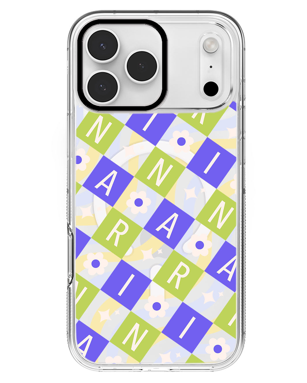 iPhone Rearguard MagSwap - CUSTOM MONOGRAM 3.0 Flower Grid 5.0