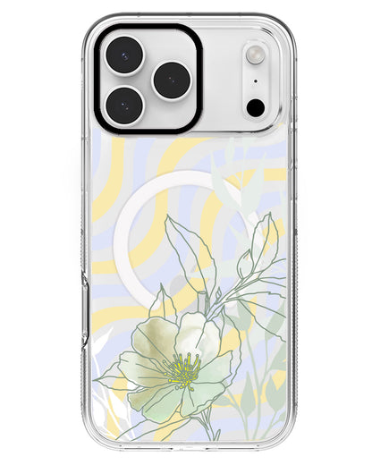 iPhone Rearguard MagSwap - Greenmint Lily