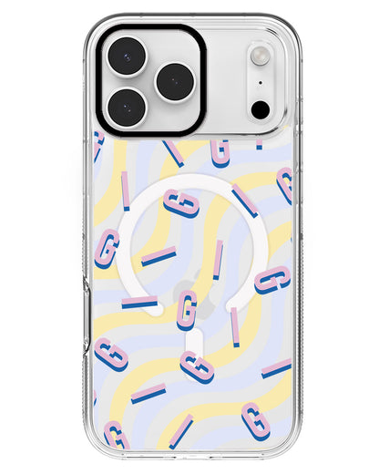 iPhone Rearguard MagSwap - CUSTOM MONOGRAM 1.0 Cotton Candy