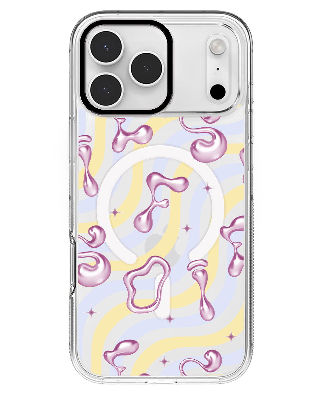 iPhone Rearguard MagSwap - Pink Chrome Monogram