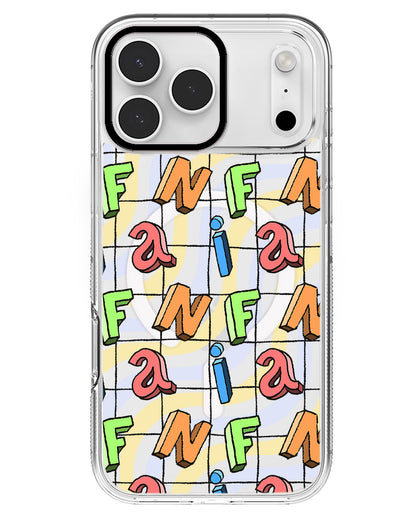 iPhone Rearguard MagSwap - Playful Monogram