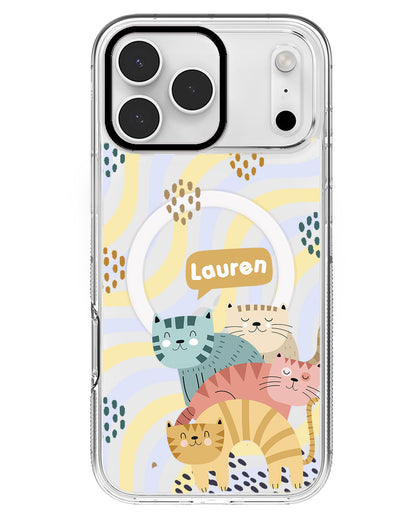 iPhone Rearguard MagSwap - Rainbow Meow 2.0