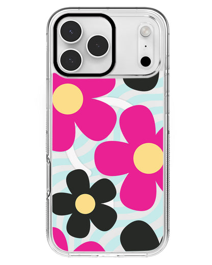 iPhone Rearguard MagSwap - Daisy Hot Pink
