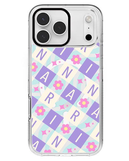 iPhone Rearguard MagSwap - CUSTOM MONOGRAM 3.0 Flower Grid 3.0
