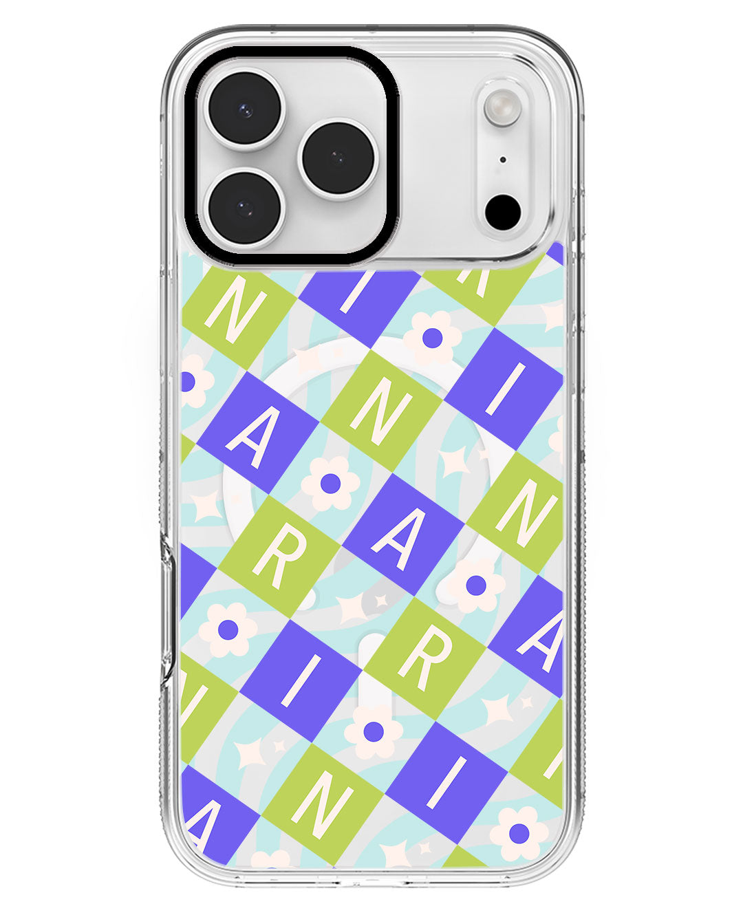 iPhone Rearguard MagSwap - CUSTOM MONOGRAM 3.0 Flower Grid 5.0