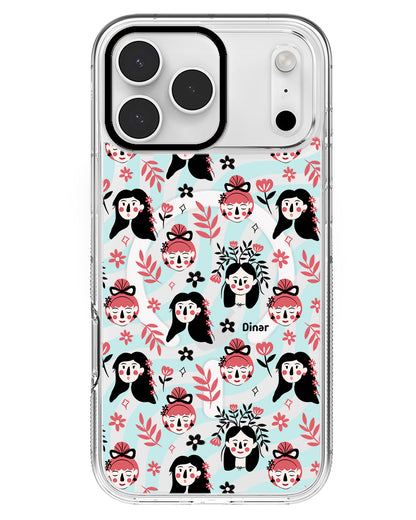 iPhone Rearguard MagSwap - Flowery Faces