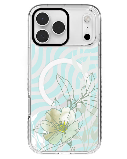 iPhone Rearguard MagSwap - Greenmint Lily