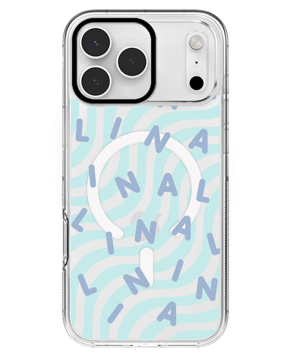 iPhone Rearguard MagSwap - CUSTOM MONOGRAM 2.0 Blue