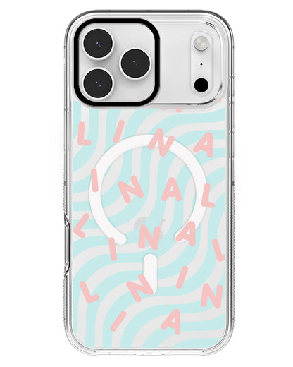 iPhone Rearguard MagSwap - CUSTOM MONOGRAM 2.0 Rosewater