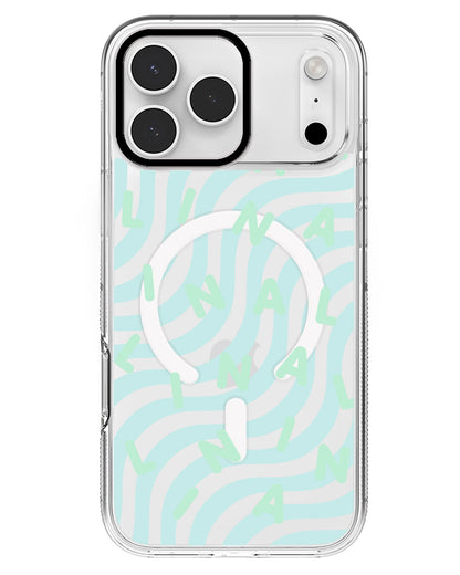 iPhone Rearguard MagSwap - CUSTOM MONOGRAM 2.0 Tosca