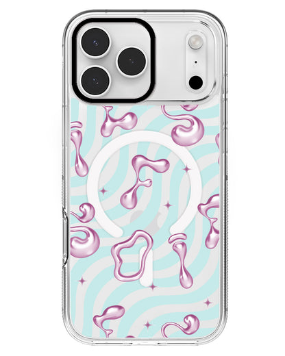 iPhone Rearguard MagSwap - Pink Chrome Monogram