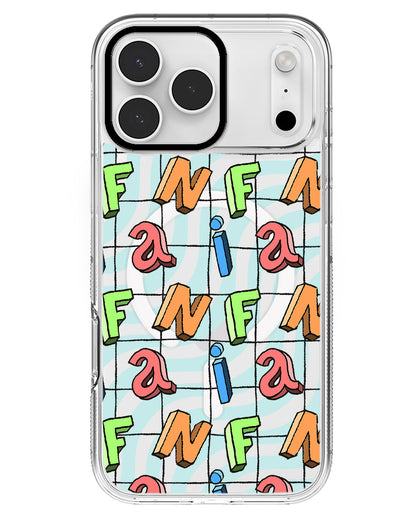 iPhone Rearguard MagSwap - Playful Monogram