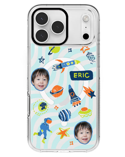 iPhone Rearguard MagSwap - Face Grid Galaxy