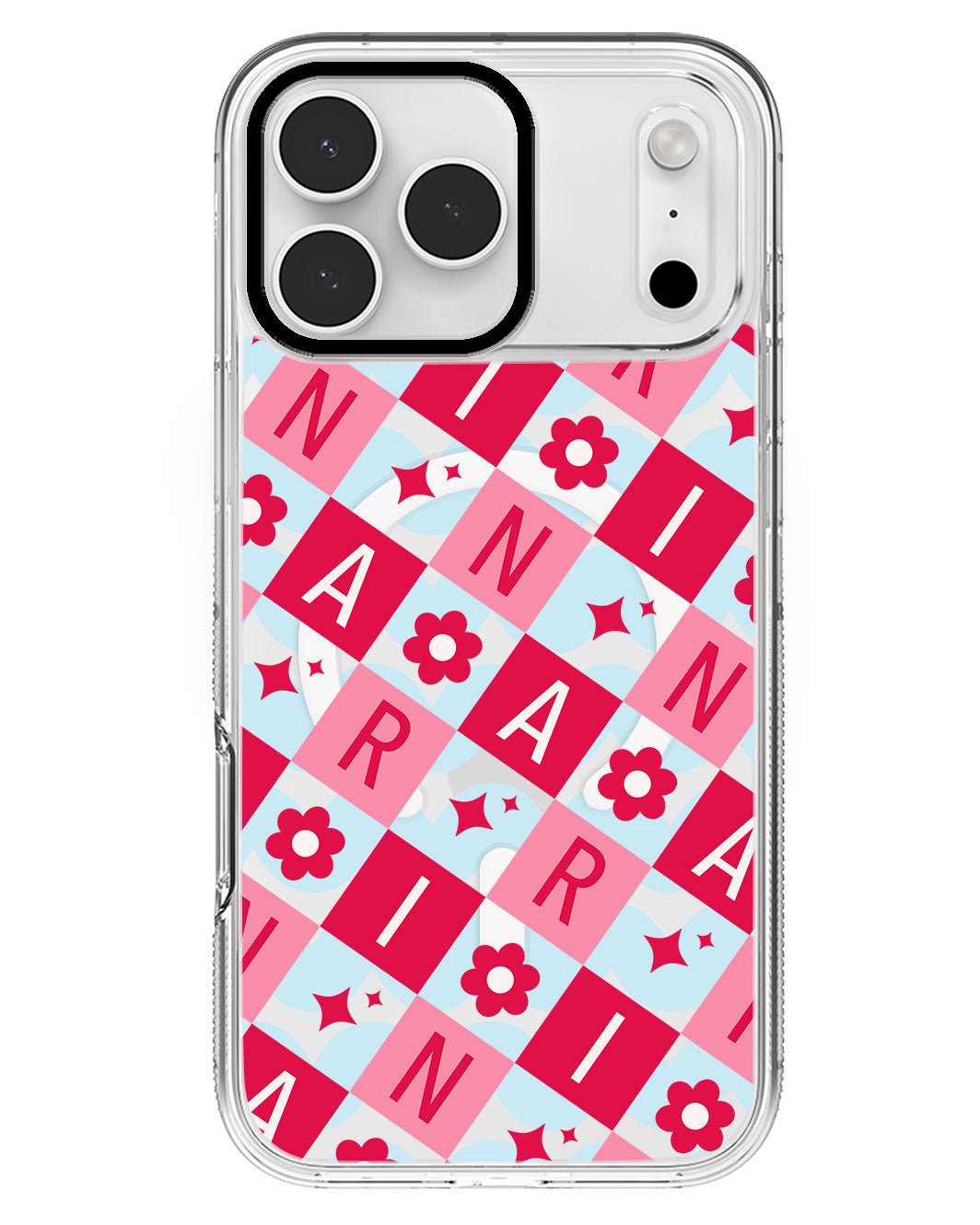 iPhone Rearguard MagSwap - CUSTOM MONOGRAM 3.0 Flower Grid 1.0