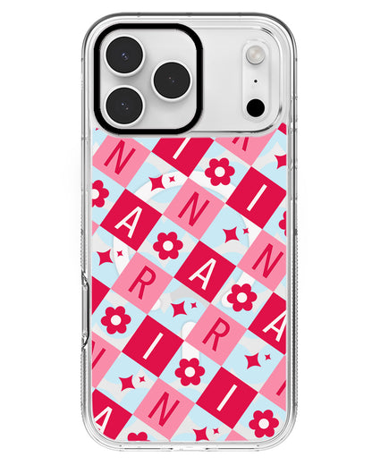 iPhone Rearguard MagSwap - CUSTOM MONOGRAM 3.0 Flower Grid 1.0