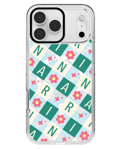 iPhone Rearguard MagSwap - CUSTOM MONOGRAM 3.0 Flower Grid 4.0
