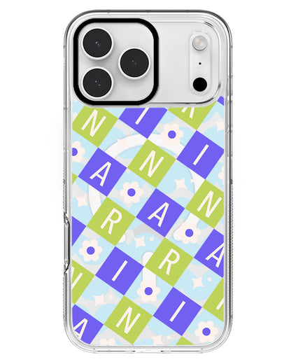iPhone Rearguard MagSwap - CUSTOM MONOGRAM 3.0 Flower Grid 5.0