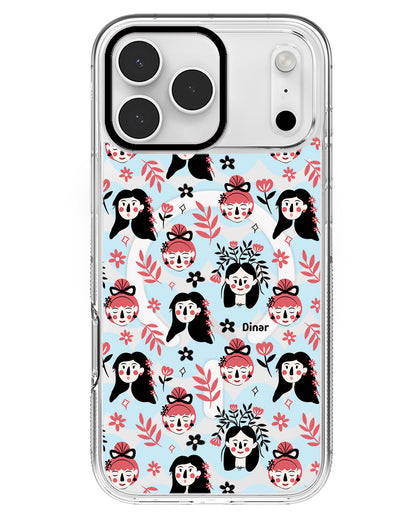 iPhone Rearguard MagSwap - Flowery Faces