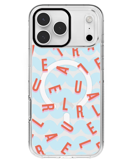 iPhone Rearguard MagSwap - CUSTOM MONOGRAM 1.0 Coral