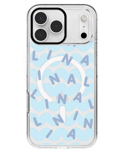 iPhone Rearguard MagSwap - CUSTOM MONOGRAM 2.0 Blue
