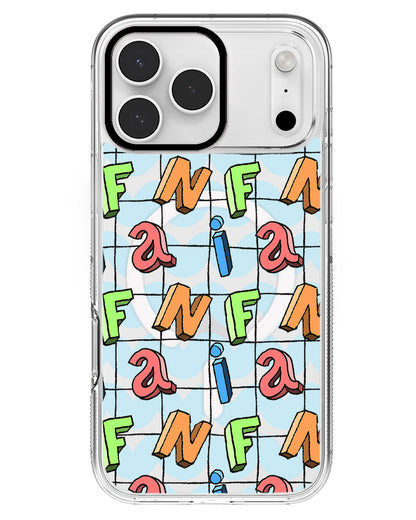 iPhone Rearguard MagSwap - Playful Monogram
