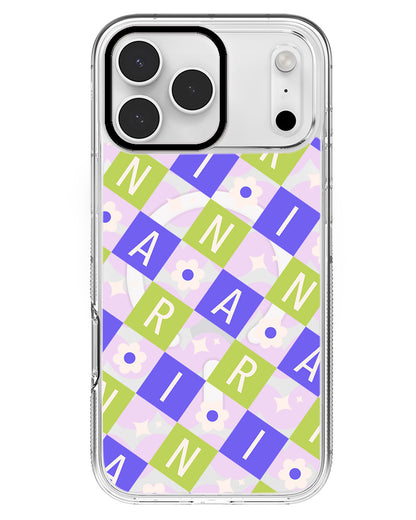 iPhone Rearguard MagSwap - CUSTOM MONOGRAM 3.0 Flower Grid 5.0