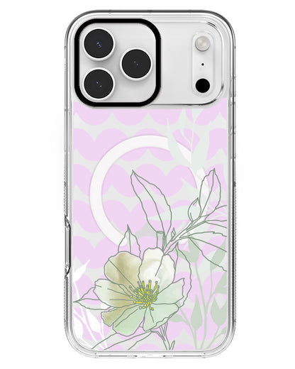 iPhone Rearguard MagSwap - Greenmint Lily