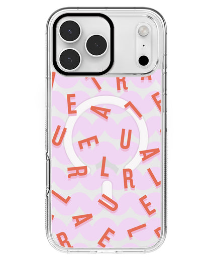 iPhone Rearguard MagSwap - CUSTOM MONOGRAM 1.0 Coral