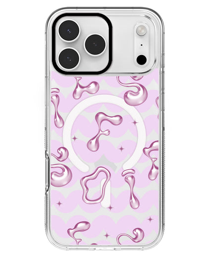 iPhone Rearguard MagSwap - Pink Chrome Monogram