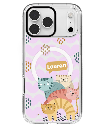 iPhone Rearguard MagSwap - Rainbow Meow 2.0
