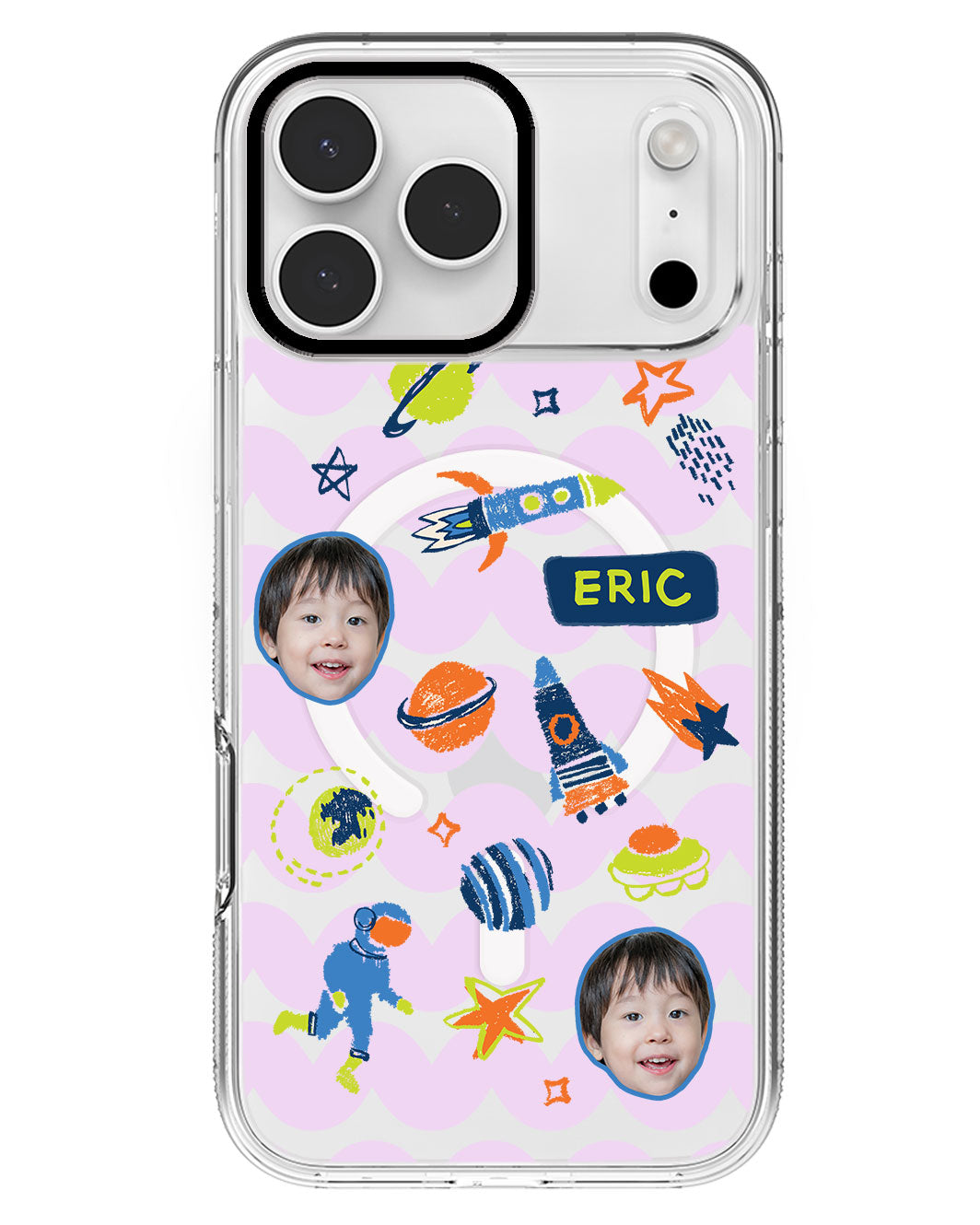 iPhone Rearguard MagSwap - Face Grid Galaxy